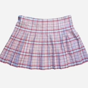 Plaid Pink Mini Skirt size 21 (3XL/XXXL) No Boundaries
